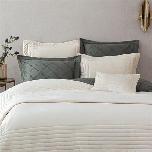 Ecocotton Yatak Örtüsü Çift Kişilik Krem Feza 240X260 %100 Organik