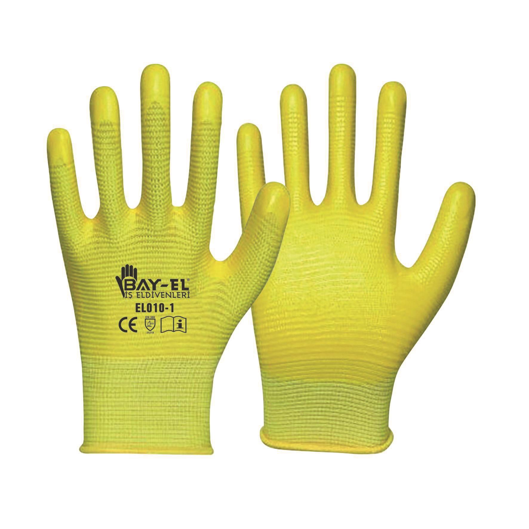 Bay-El Zebra Eldiven Extra 1/2 10'' - Sarı/Sarı