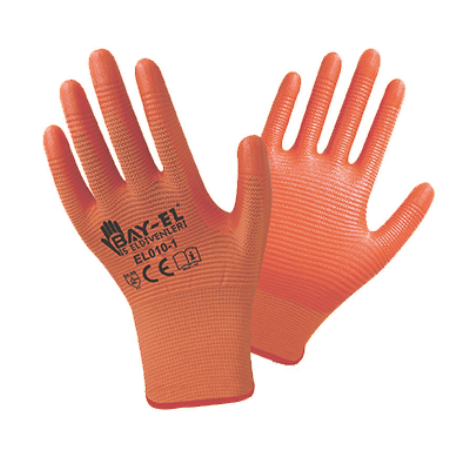 Bay-El Zebra Eldiven Extra 1/2 10'' - Turuncu/Turuncu