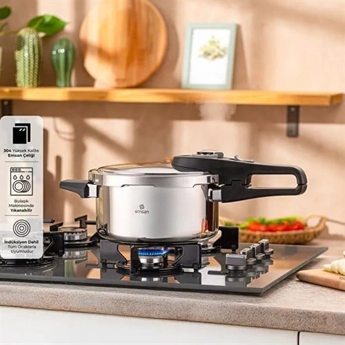 Emsan Fast Cooker Çift Emniyetli Düdüklü Tencere 4 Lt