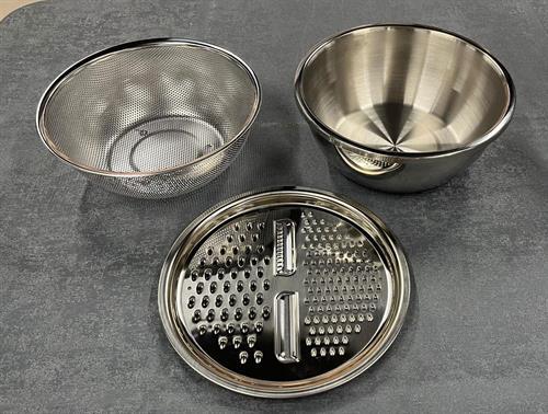 Emsan Steel 3 Parça 20 Cm Çok Amaçlı Süzgeç