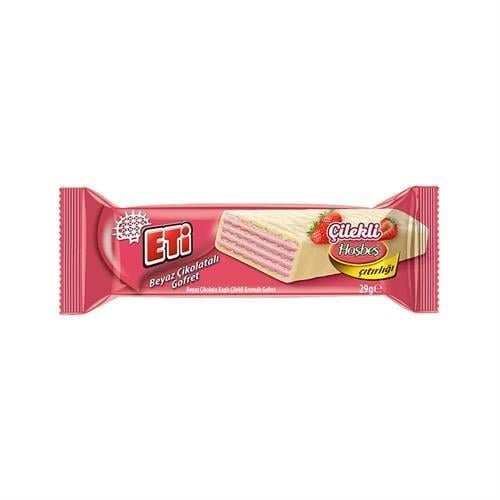 Eti Çikolatalı Gofret Çilekli Hoşbeş Çıtırlığı 29 gr