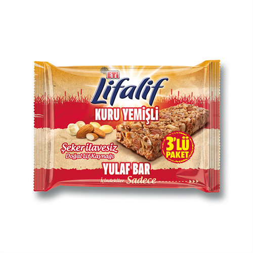 Eti Lifalif Yulaf Bar Kuru Yemişli 3 x 35 g
