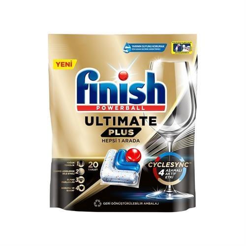 Finish Ultimate Plus Hepsi Bir Arada 20 li Bulaşık Makinesi Tableti