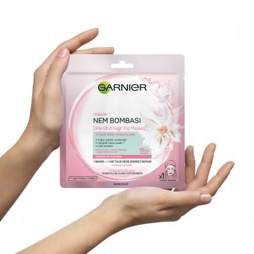 Garnier Nem Bombası Dinlendirici Kağıt Yüz Maskesi - 28 gr