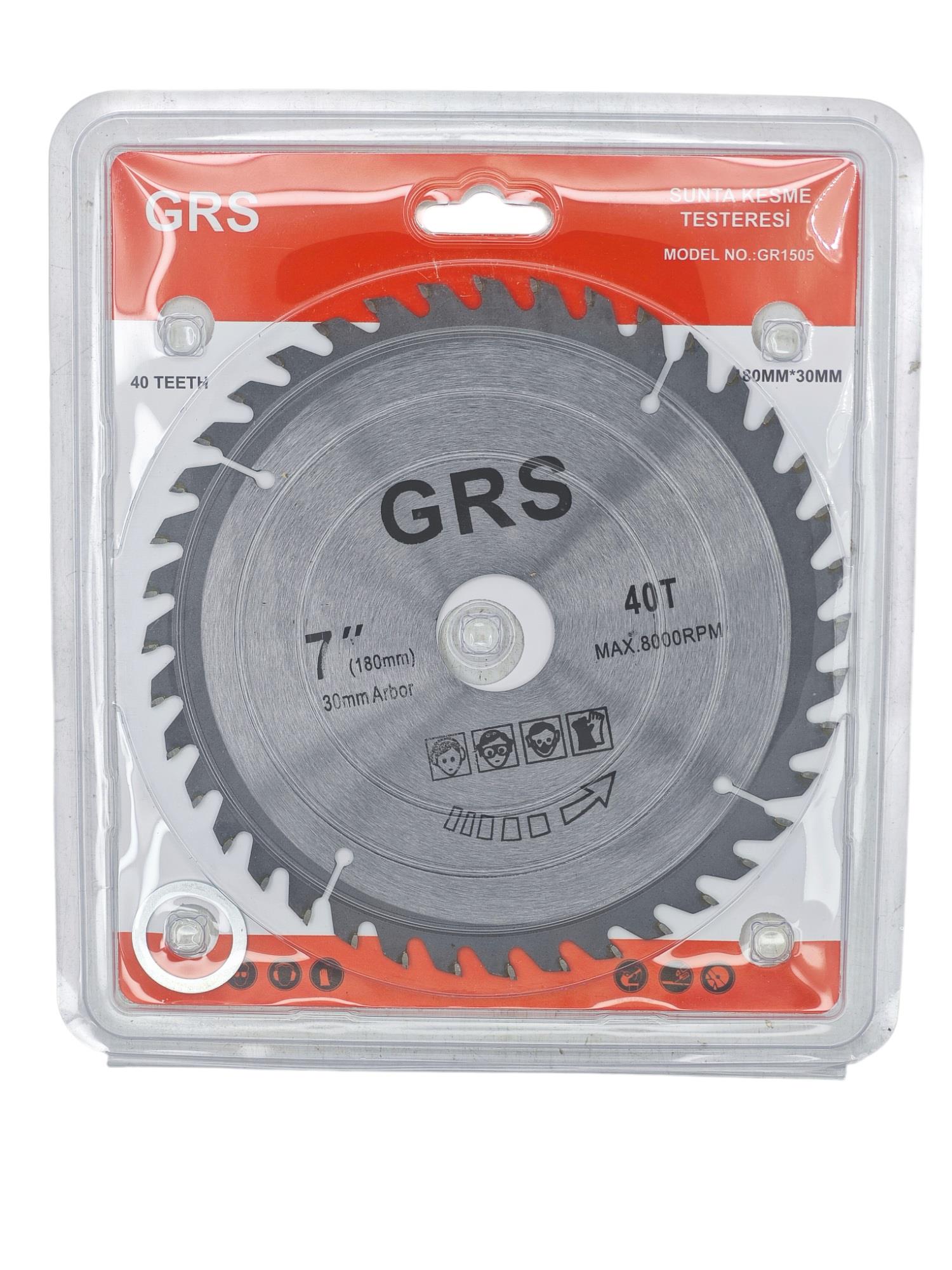 GR1505   GRS 40T Sunta Kesme Testeresi 180mm 3mm