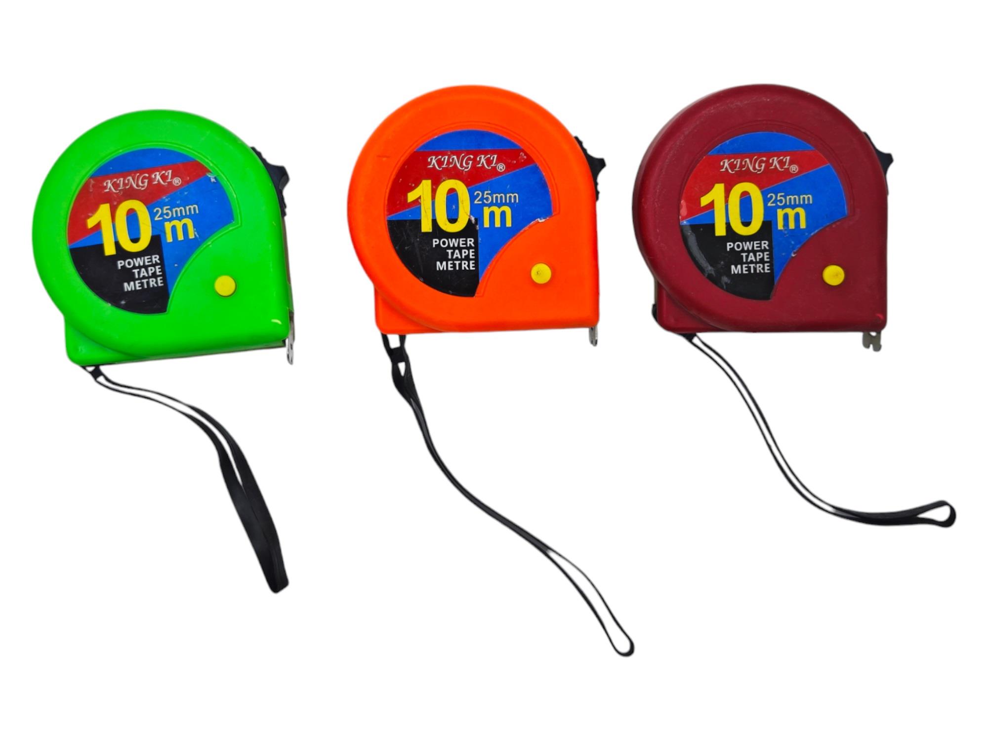 H-25   King Ki Çelik Şerit Metre 10M*25Mm