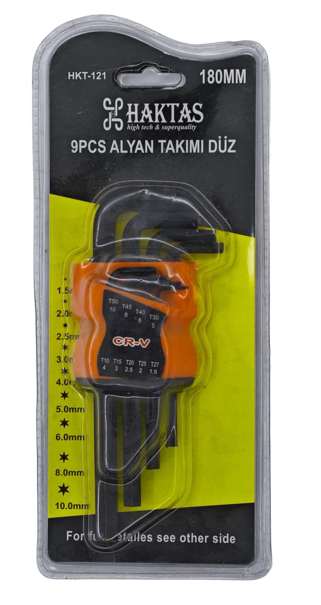Haktaş Cr-V Düz Alyan Takımı 9Pcs