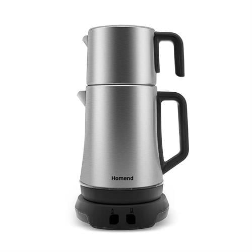 Homend Royaltea Elegant 1775H Konuşan Çay Makinesi Inox Siyah