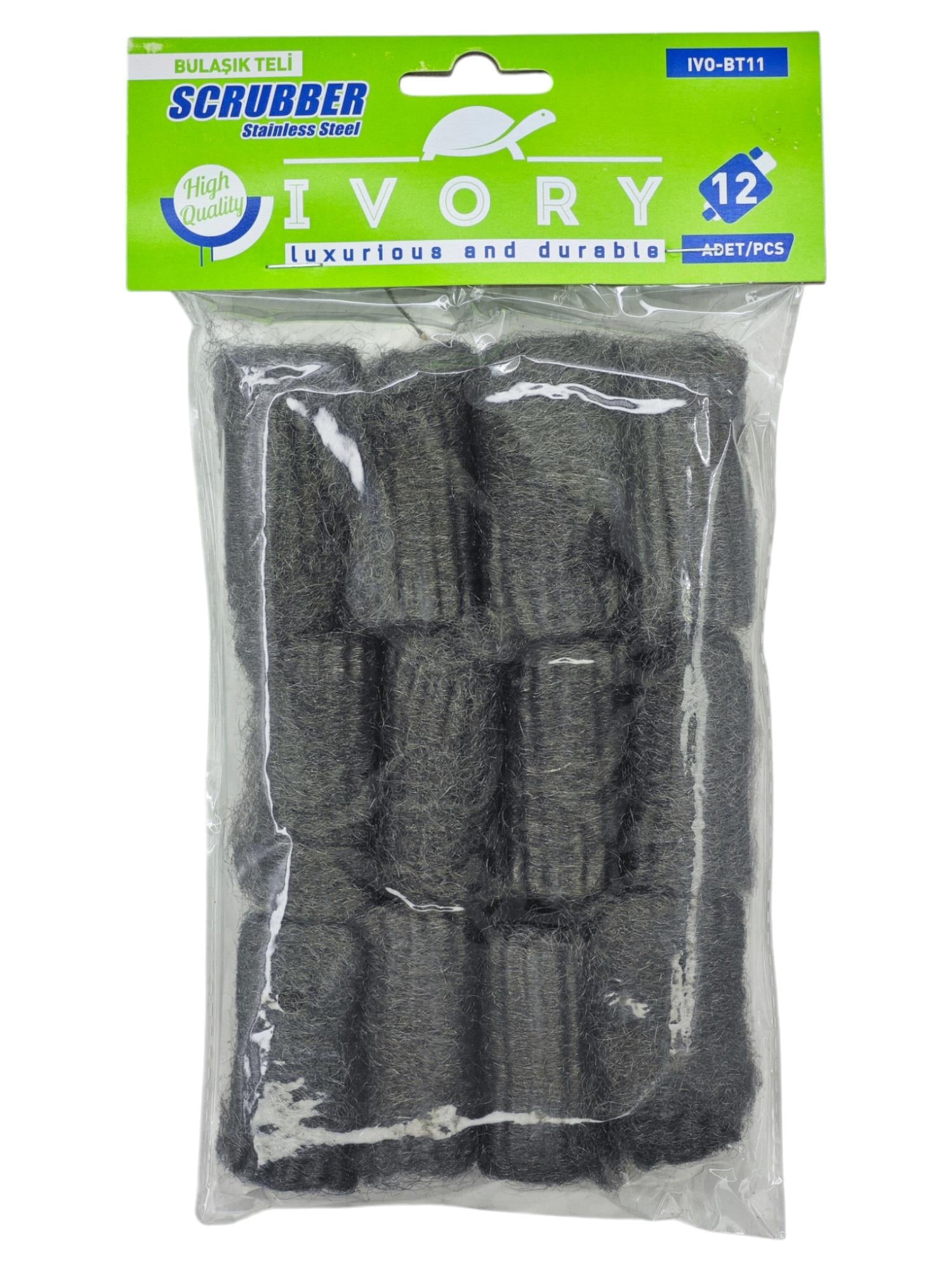 IVO-BT11   İvory Bulaşık Teli 12li