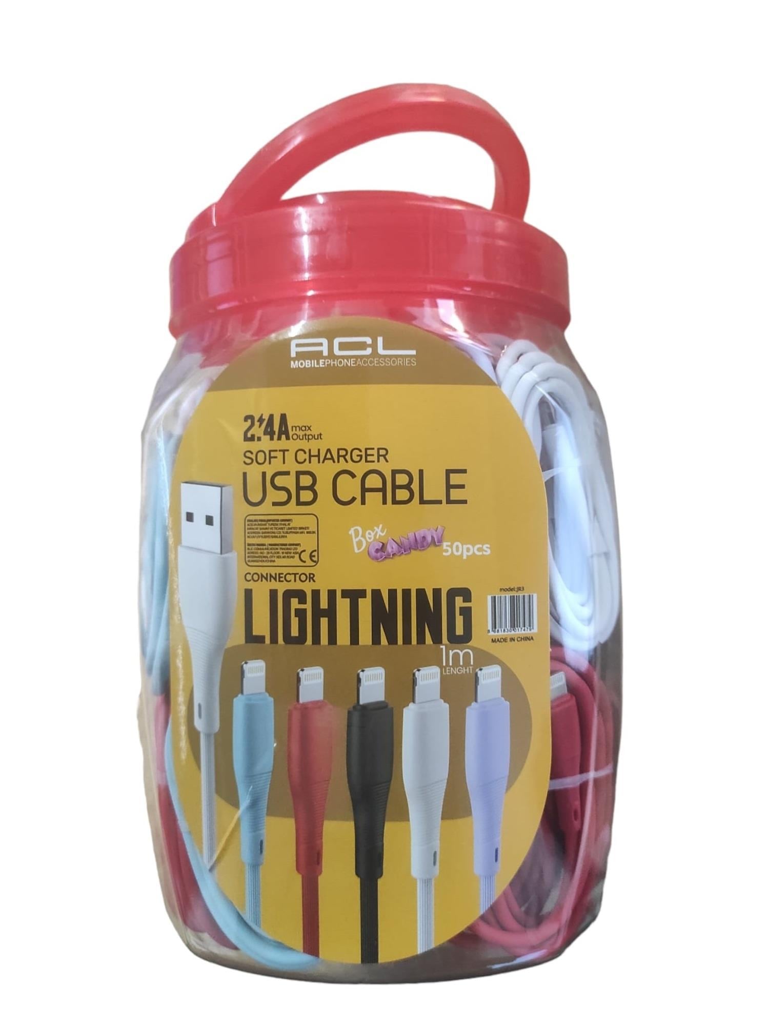 Acl Usb Soft Şarj Kablosu 2.4A - Lightning