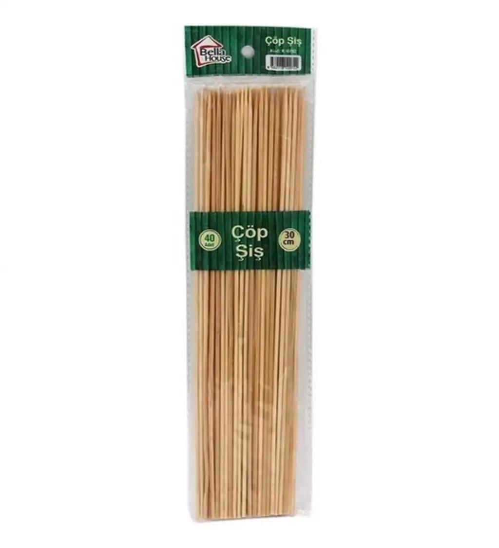 K-1629   Bella House Bambu Çöp Şiş 30cm 40li