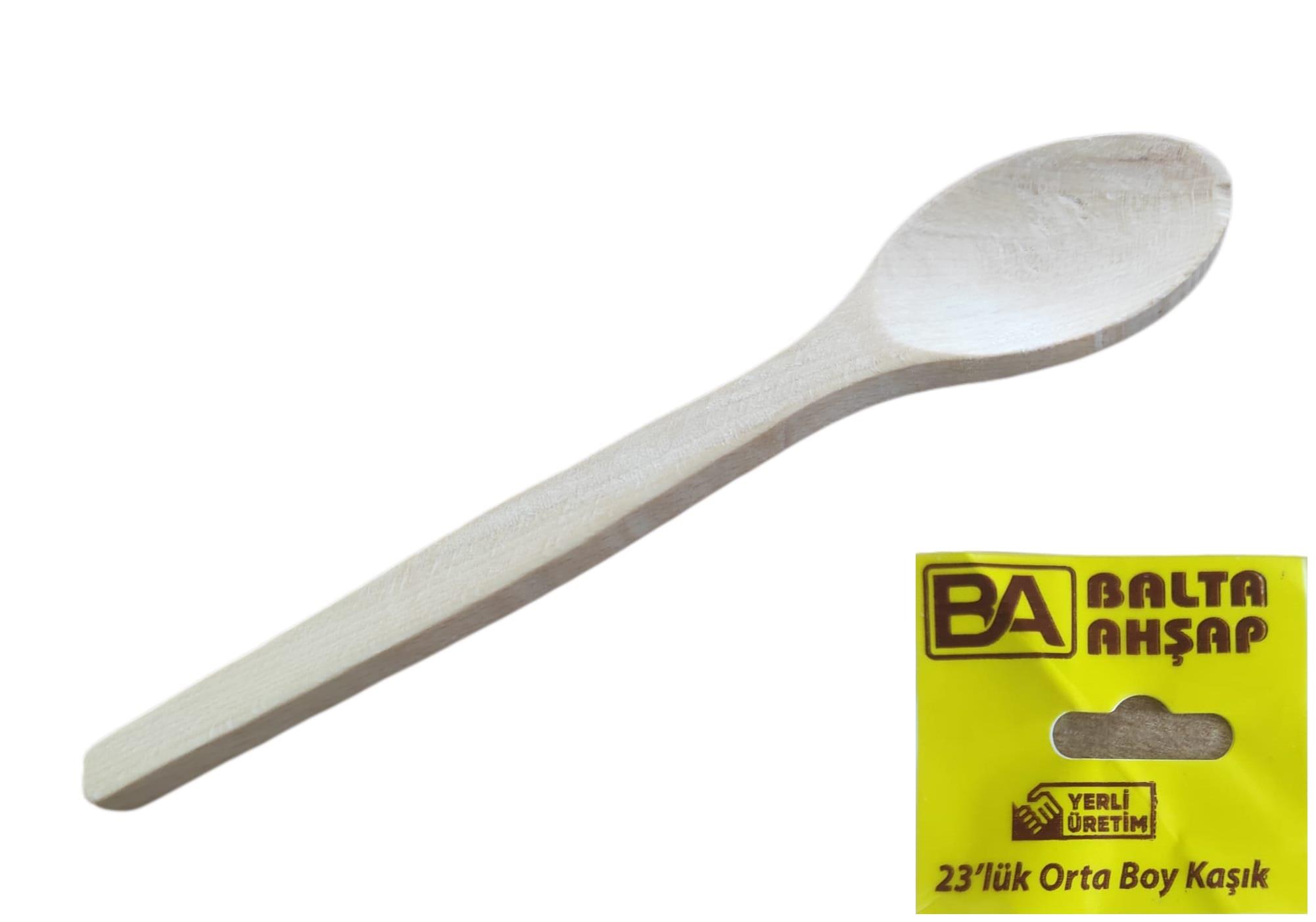 Balta Ahşap Ham Kaşık 23Cm