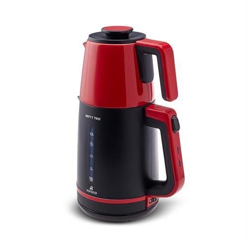 Karaca Berry Tea XL 2 İn1 Çelik Demlikli Çay Makinesi Ve Kettle Cranberry