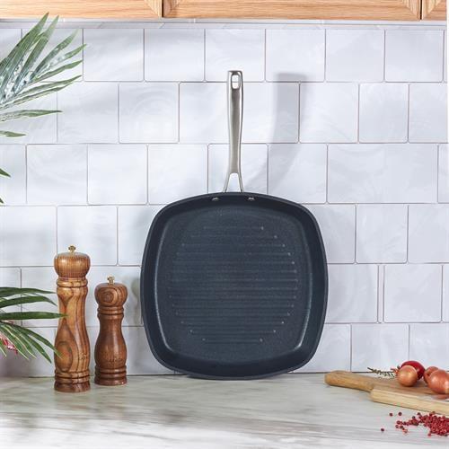 Karaca Biodiamond Pro İndüksiyon Tabanlı Grill Tava 28 Cm