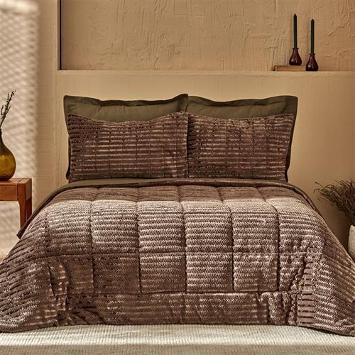 Karaca Home Monroe Çift Kişilik Pure Style Comfort Set Haki