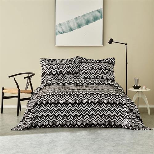 Karaca Home Wave Yatak Örtüsü Çift Kişilik Black