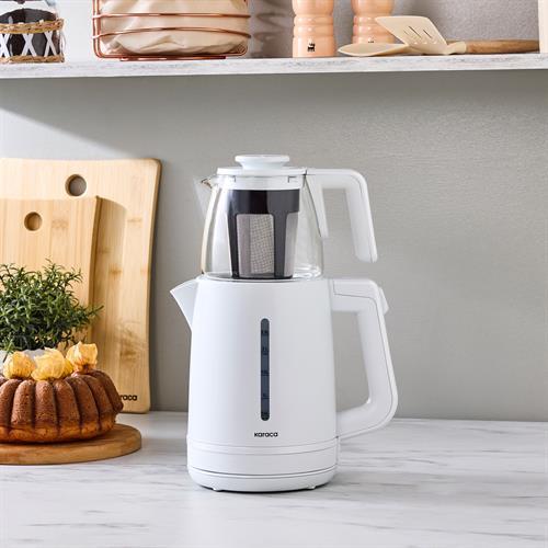 Karaca Tea Grande XL Çay Makinesi Pearl Whıte