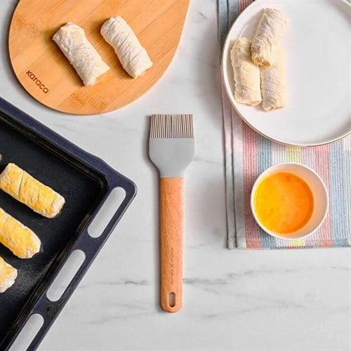 Karaca X Refika Gadgets Ahşap Saplı Silikon Fırça