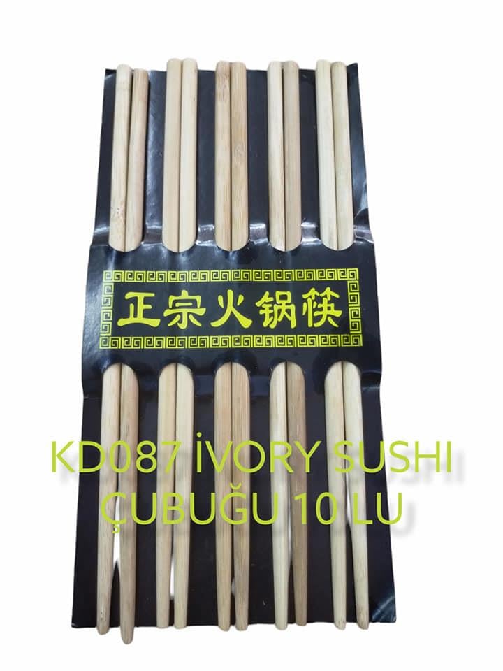 Ivory Bambu Sushı Yemek Çubuğu 10Lu