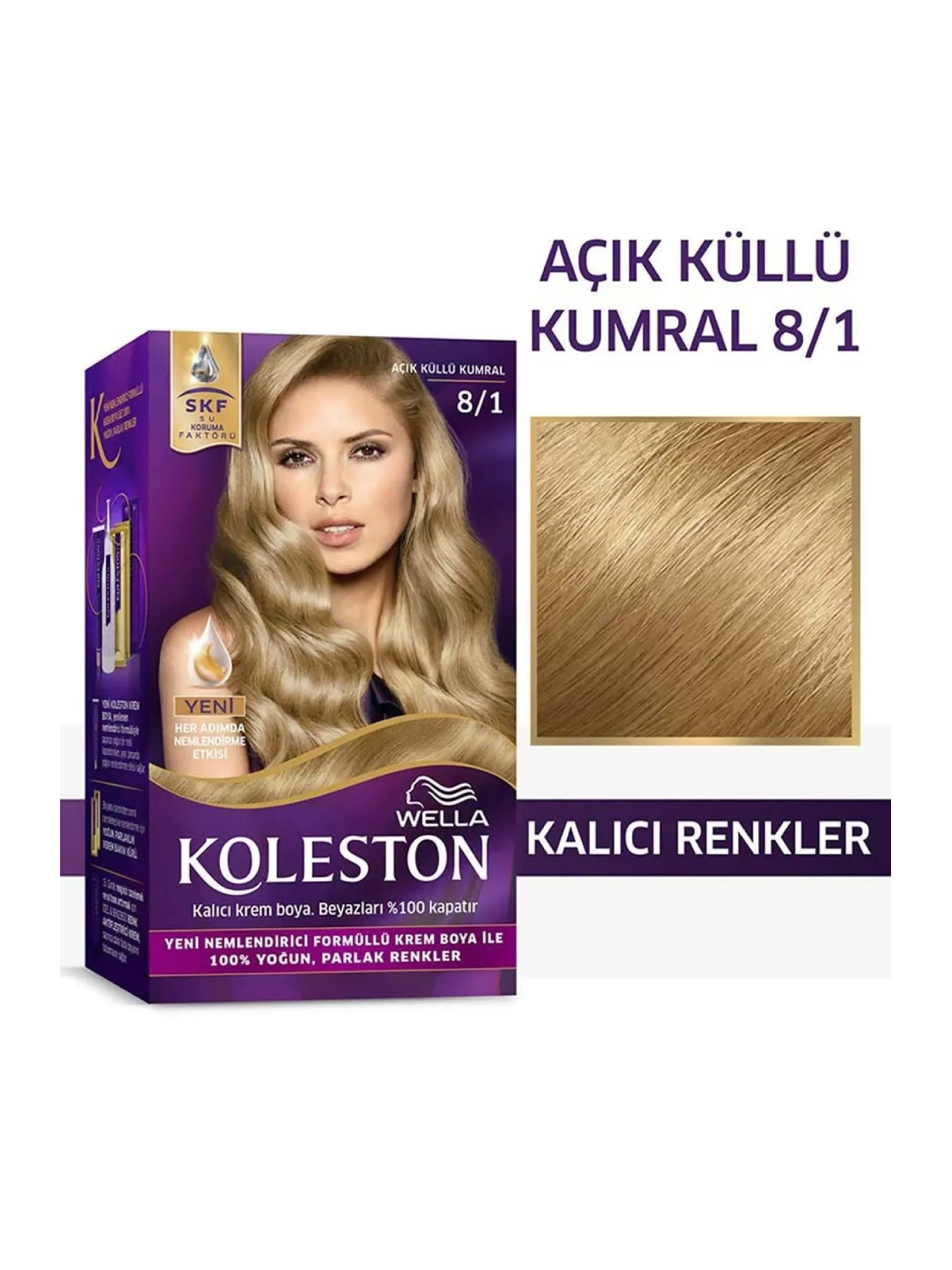 Koleston 8/1 Açık Küllü Kumral Saç Boyası