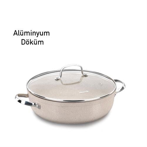 Korkmaz Granita 24X6.5 Cm Kısa Tencere