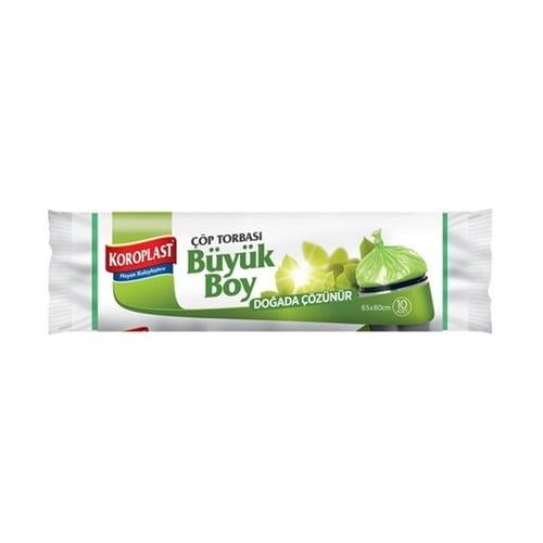 Koroplast Çöp Torbası Doğal Çözünür Büyük 65*80