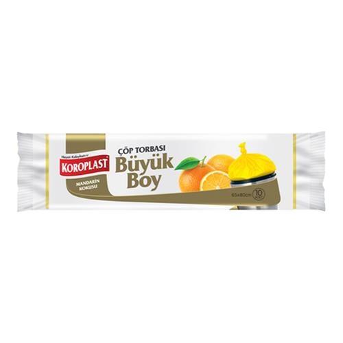 Koroplast Çöp Torbası Mandarin Kokulu Büyük 65*80