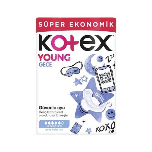 Kotex Young Ultra Quadro Gece 16 Lı Süper Eko