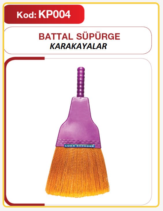 004 Karakayalar Plastik Süpürge (Battal)