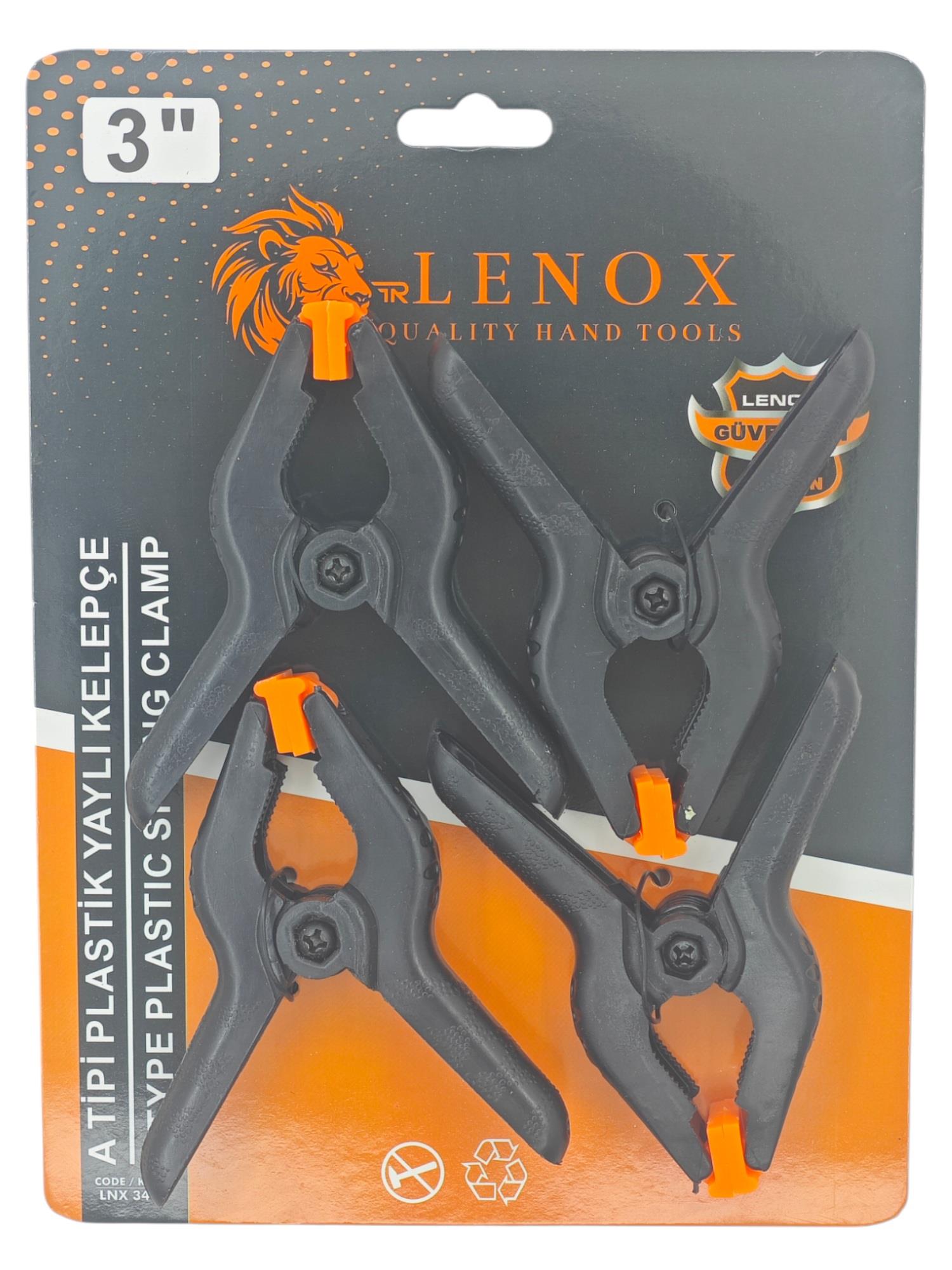 LNX 340   Lenox A Tipi Plastik Yaylı Kelepçe 3