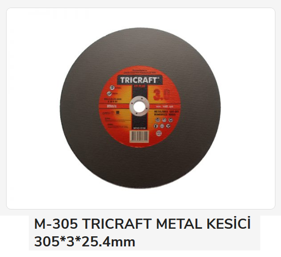 Trıcraft Metal Kesici 305*3*25.4Mm