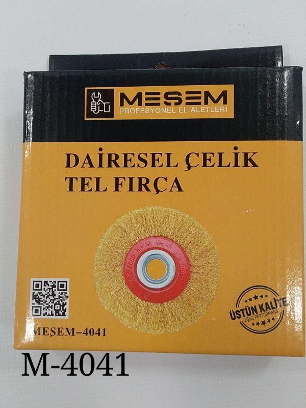 Meşem Dairesel Çelik Tel Fırça