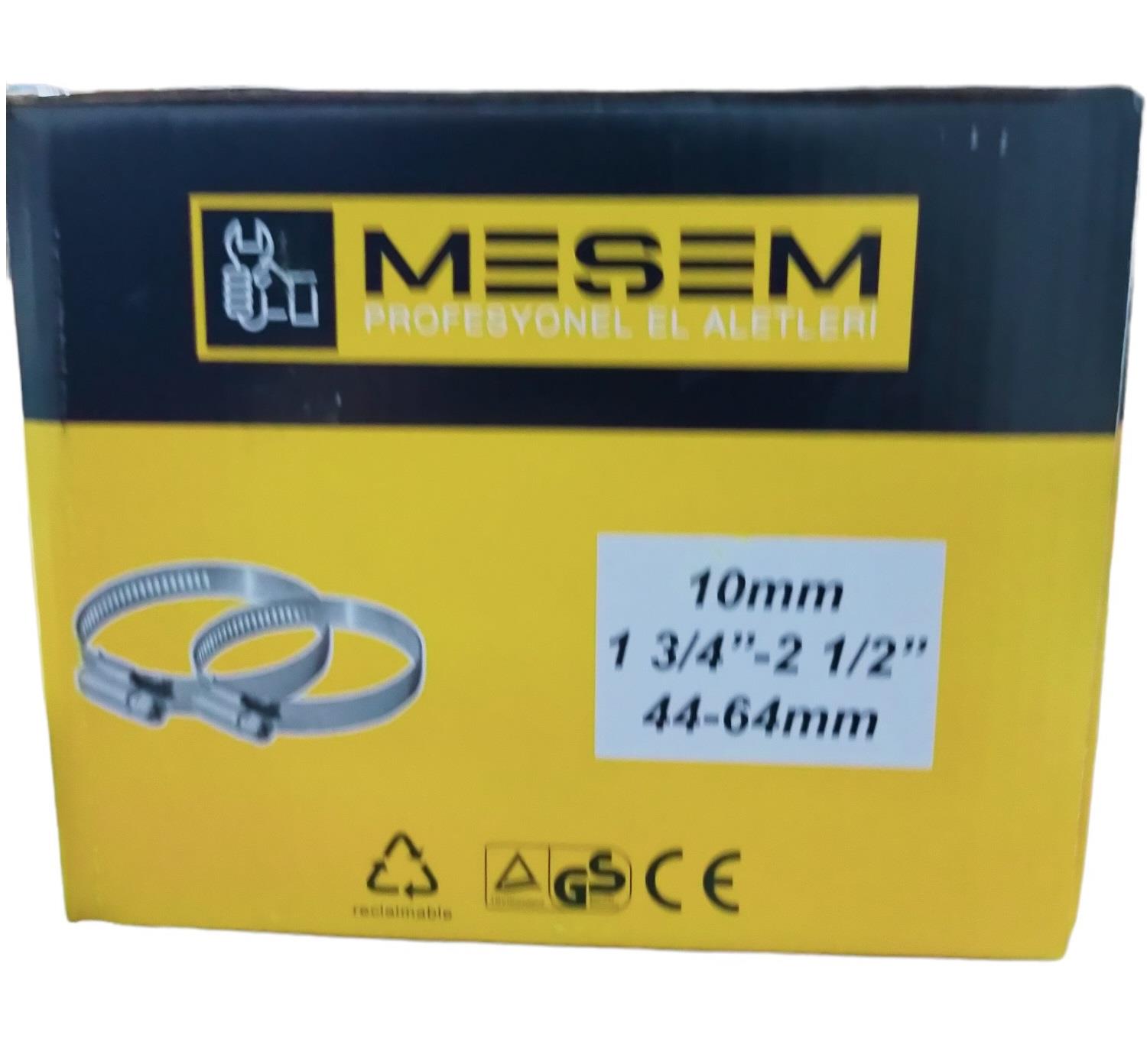 Meşem Metal Kelepçe 1 Adet 10Mm 44-64