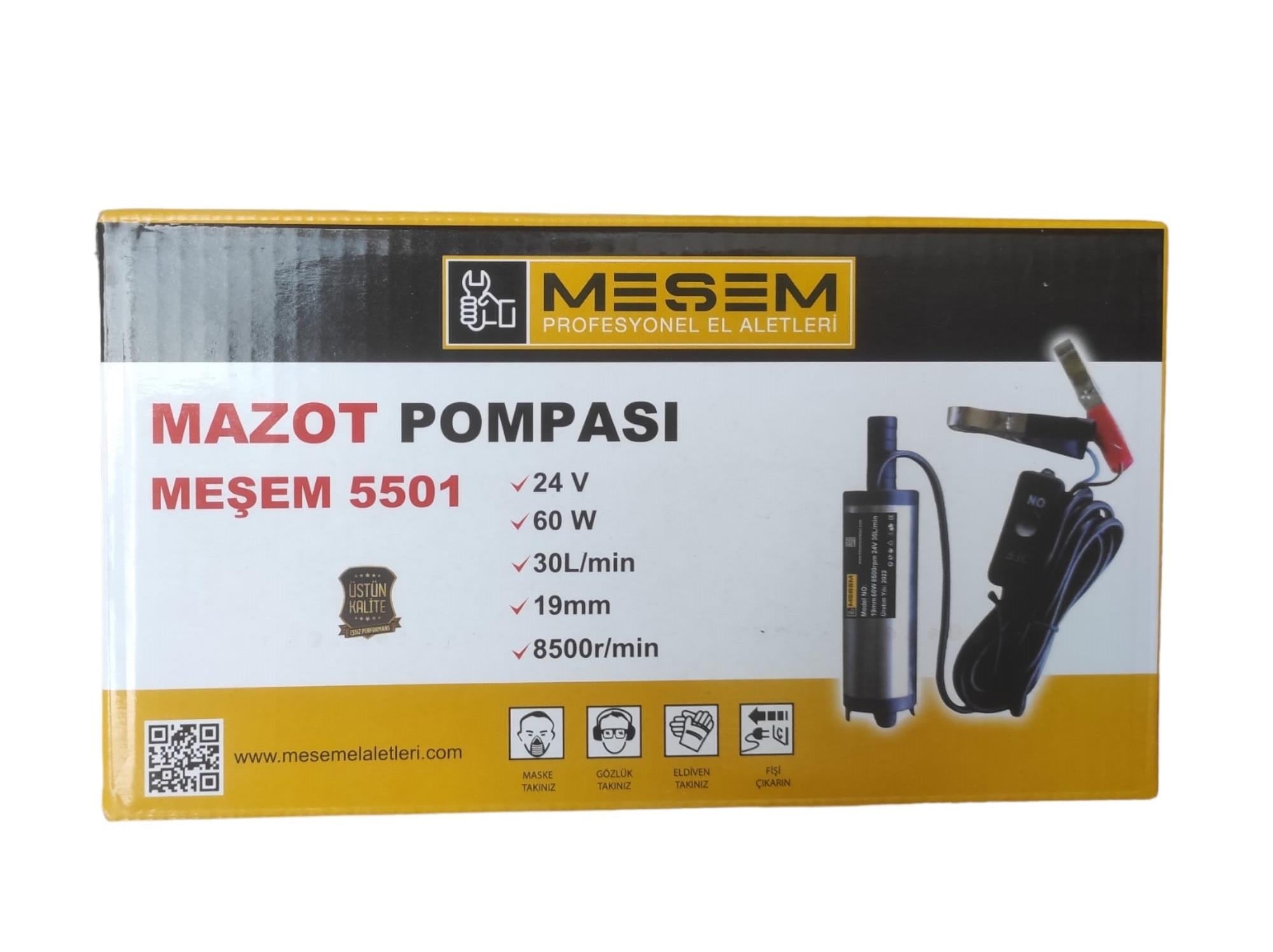Meşem 24V Mazot Pompası 60W
