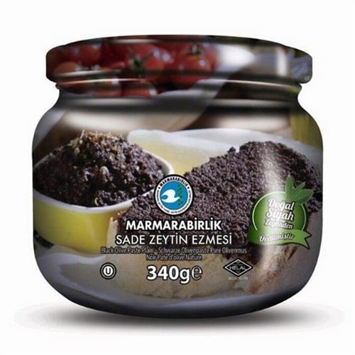Marmara Birlik Siyah Ezme Zeytin Sade 340 Gr