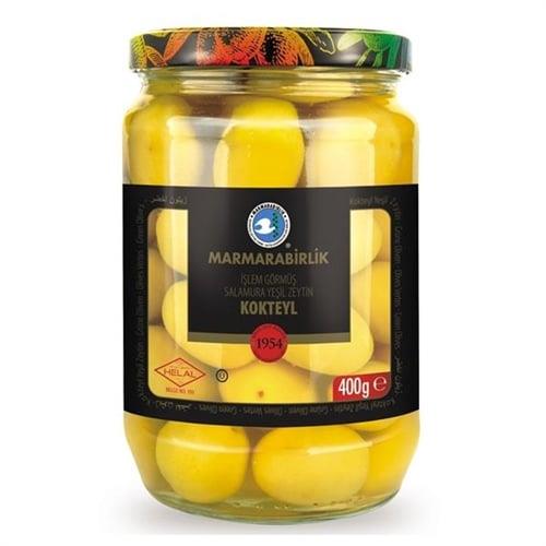 Marmarabirlik 4XL İşlem Görmüş Yeşil Zeytin Kokteyl 400 Gr