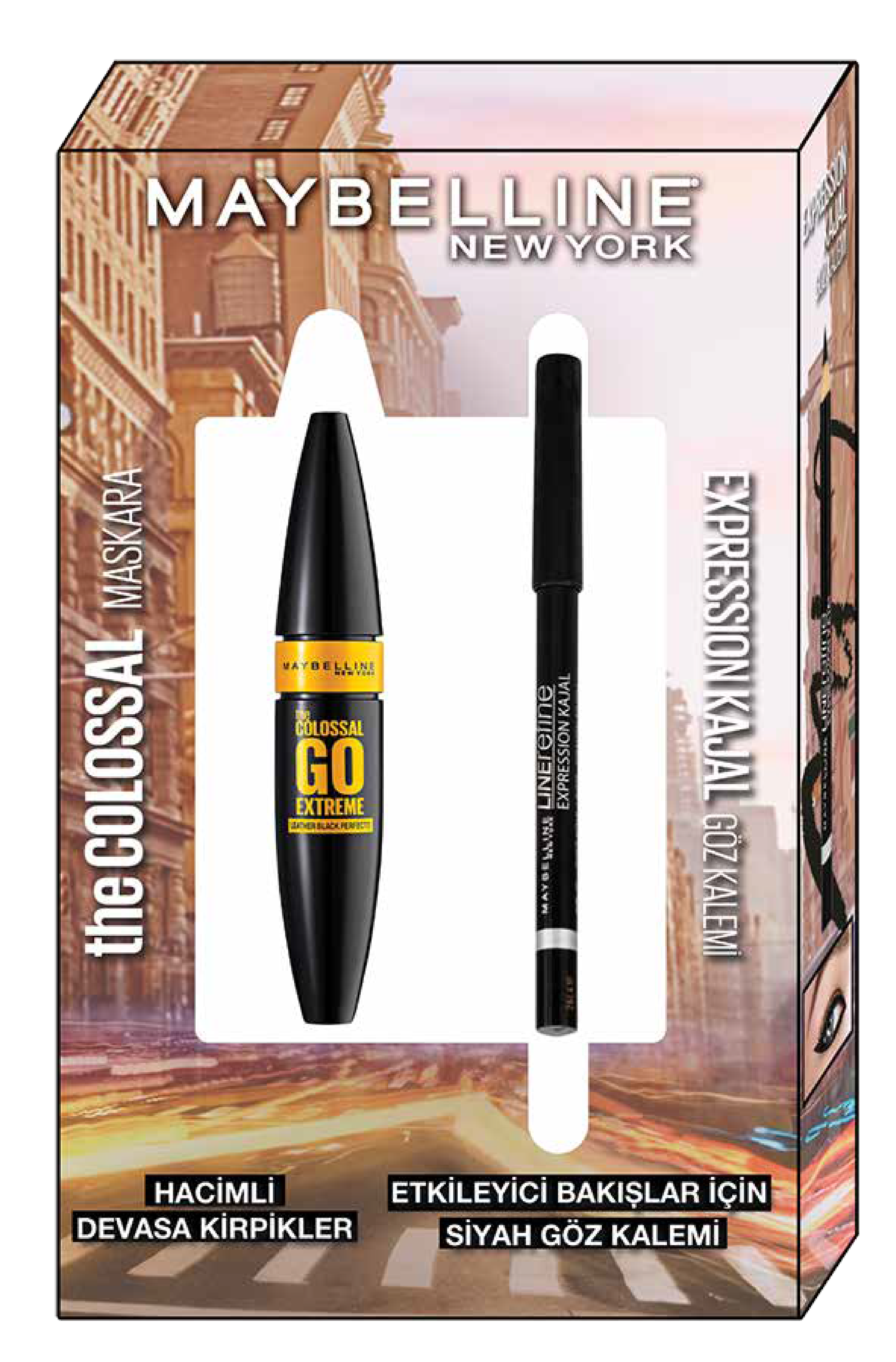 Maybellıne Newyork Mascara & Kajal Kalem Set