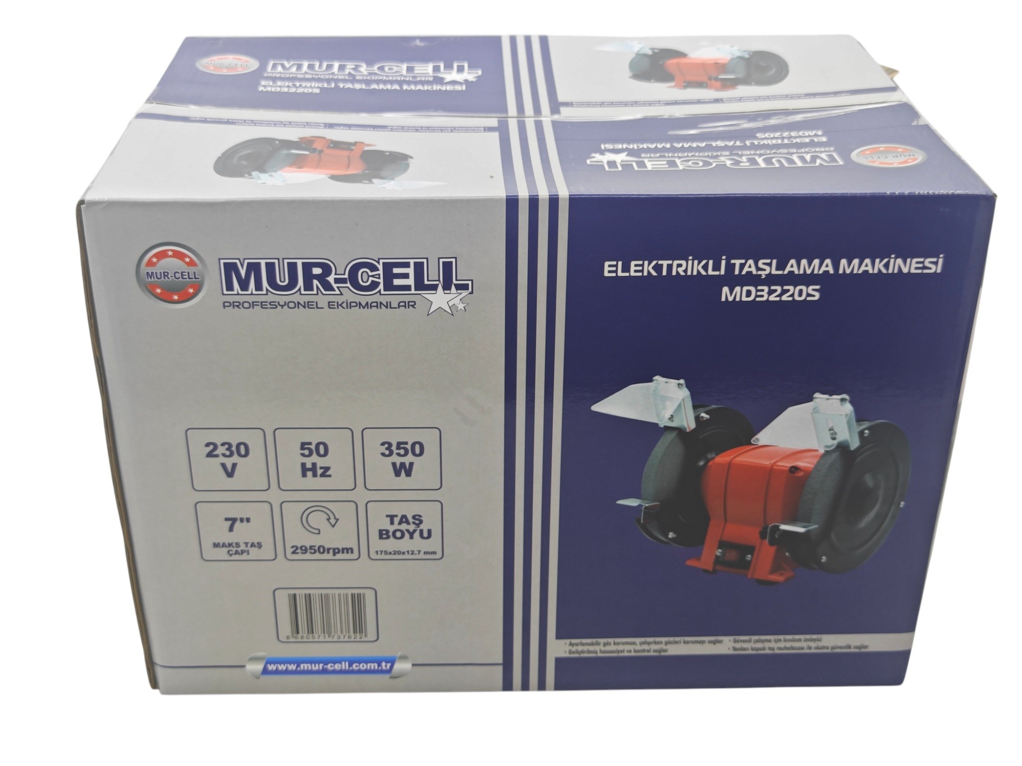 MD3220S   Mur-Cell Tezgah Üstü Bileme Motoru 350W