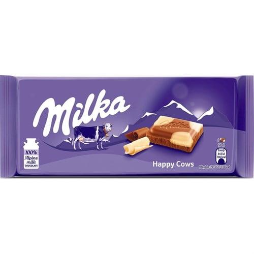 Milka Happy Cows Çikolata Beyaz Sütlü 100 Gr