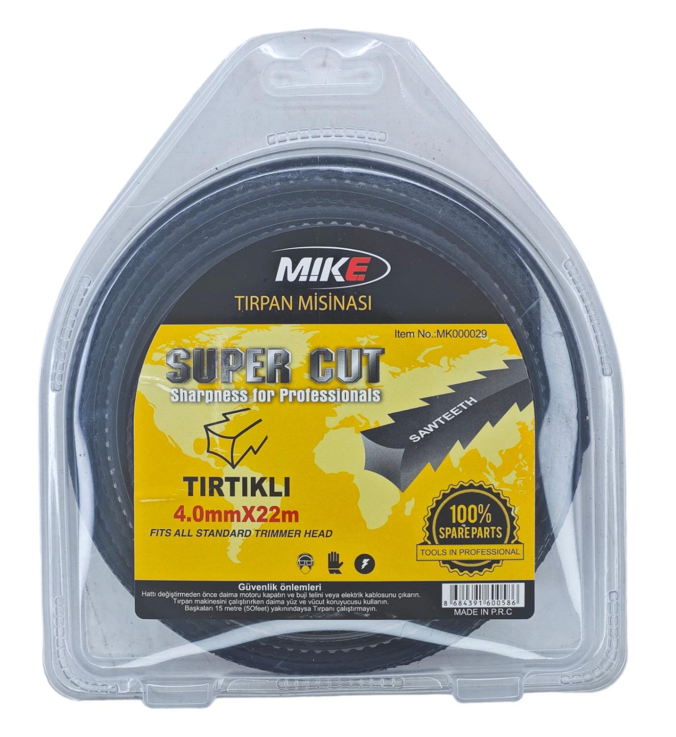 Mıke Tırpan Misinası 4.0Mm*22M - Tırtıllı