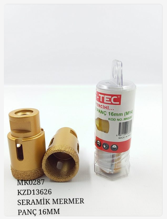 Bay-Tec Seramik Mermer Panç 16Mm