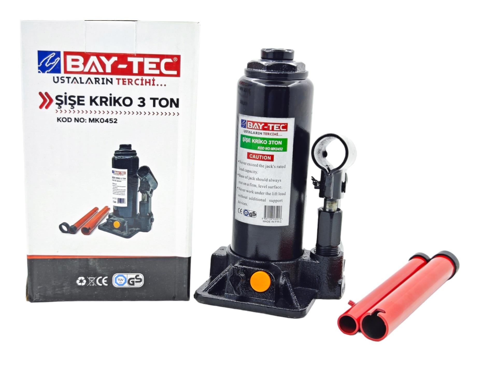 Bay-Tec Şişe Kriko 3 Ton