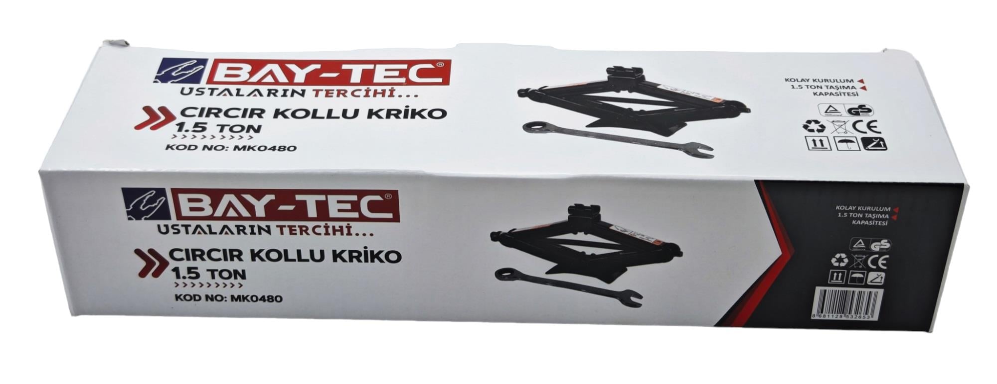 Bay-Tec Cırcır Kollu Kriko 1.5 Ton