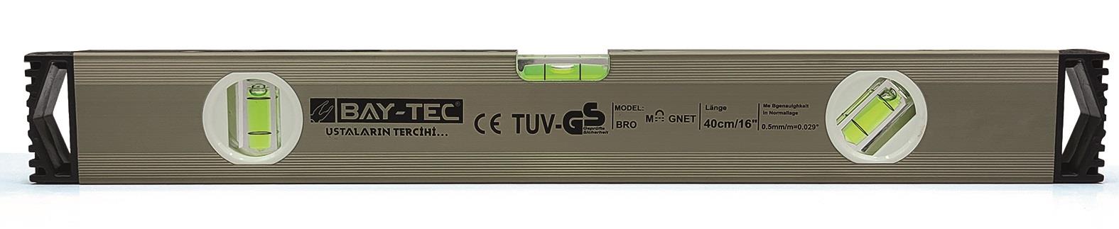MK0600   BAY-TEC SU TERAZİSİ 40cm - Gri - Miknatıslı