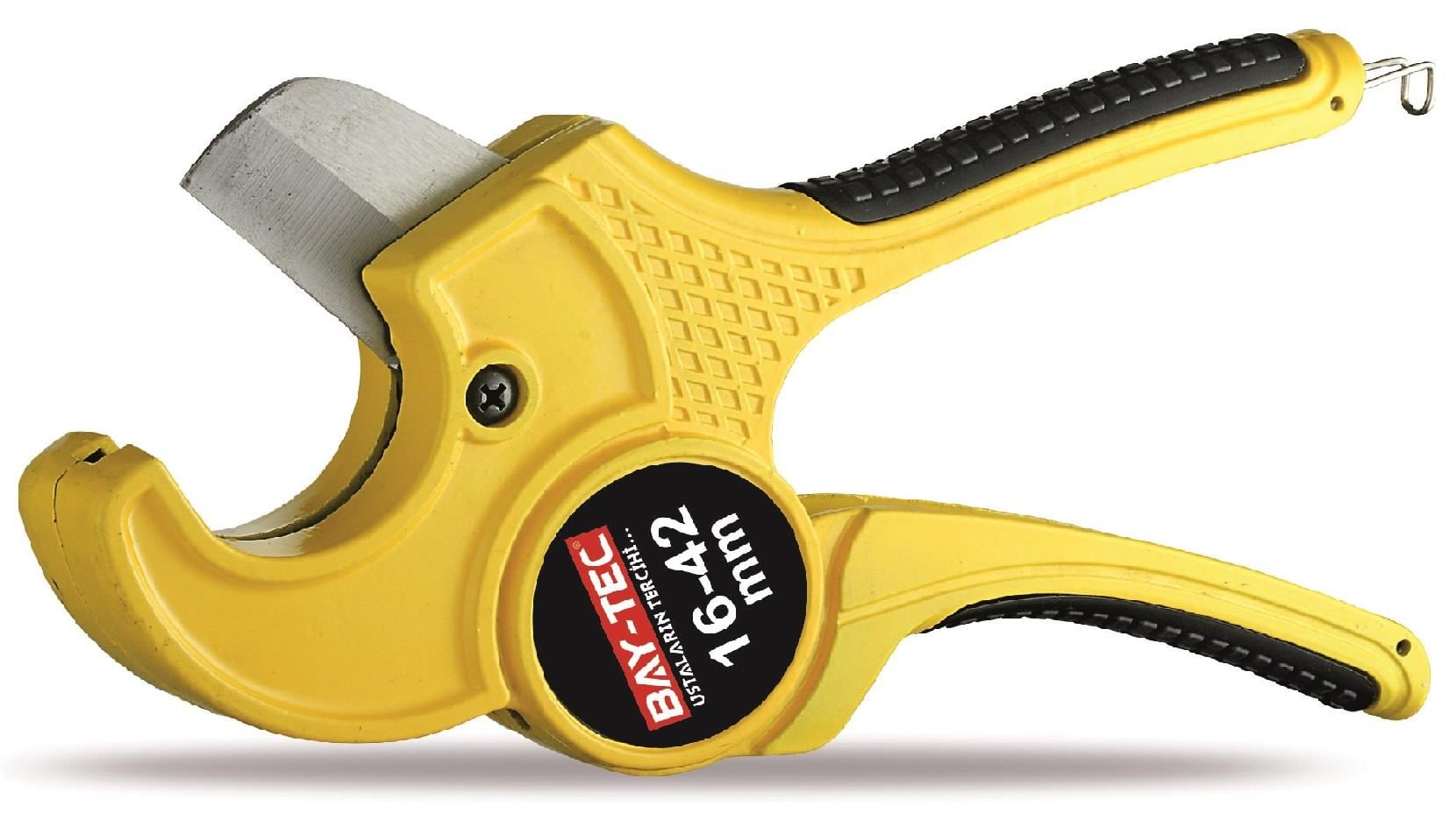 Bay-Tec Pvc Boru Kesme Makası Sarı 42Mm