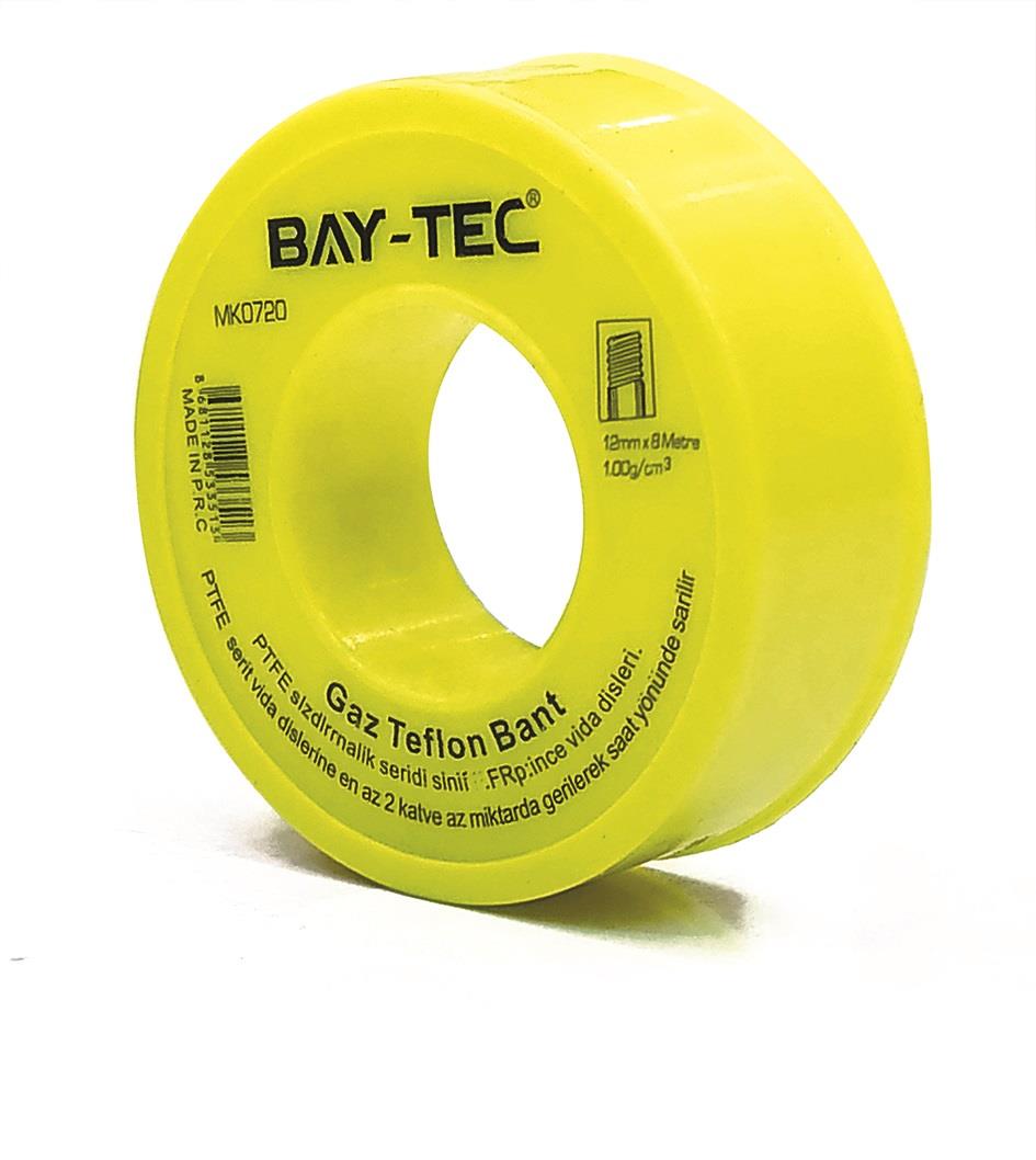 Bay-Tec Gaz Teflon Bant 12Mm*8M