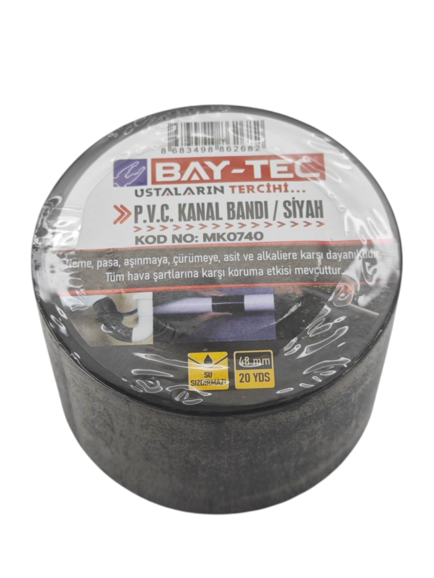 MK0740   BayTec PVC Boru Tamir&Kanal Bandı - Siyah