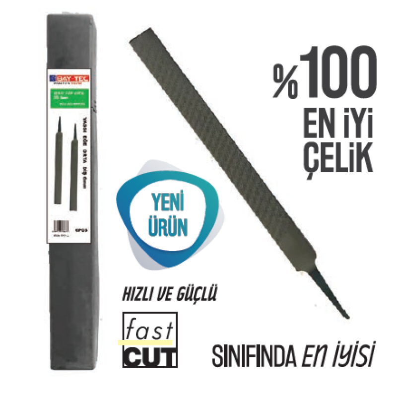 Bay-Tec Yassı Eğe Orta Dış 6Mm