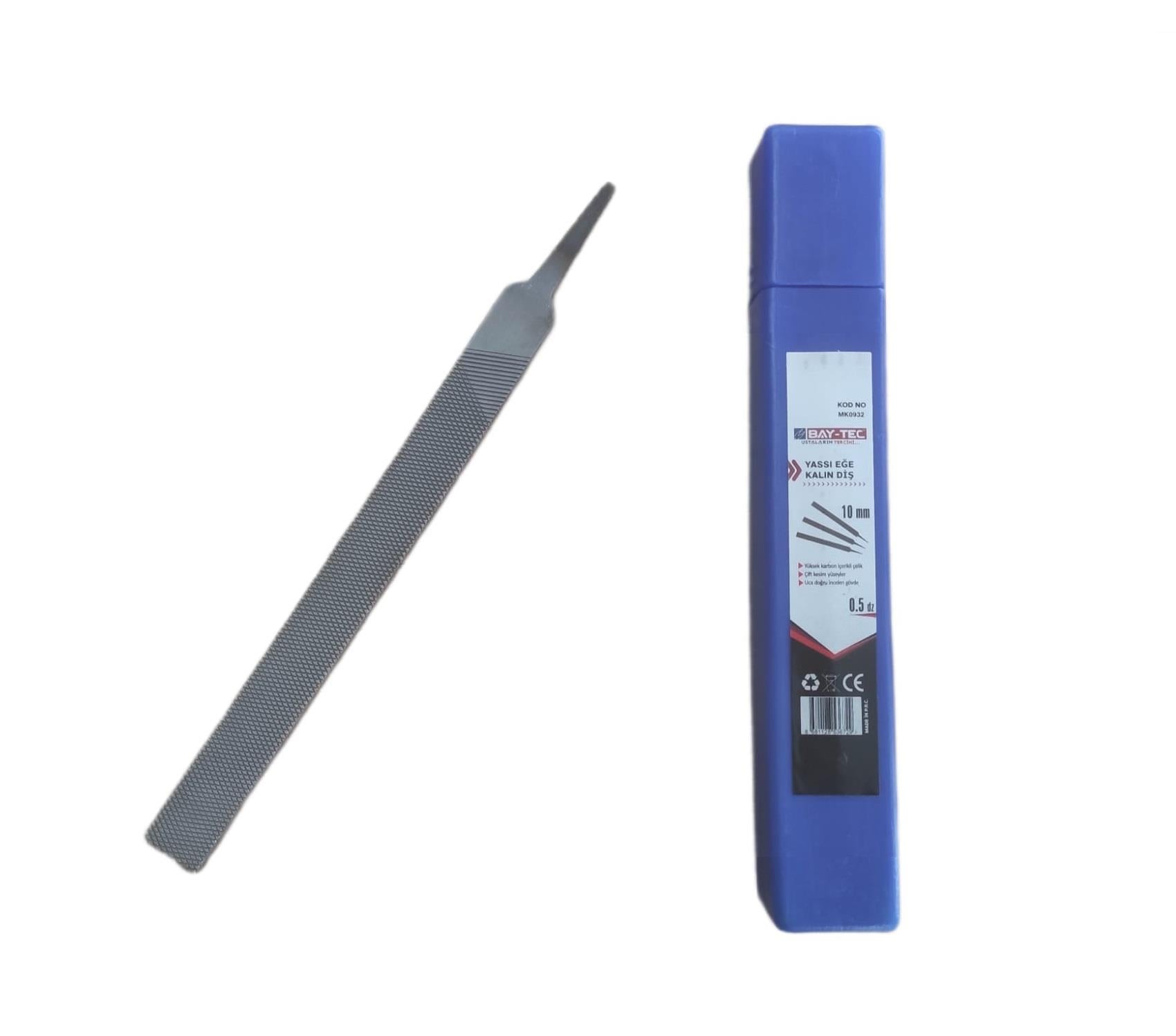 Bay-Tec Yassı Eğe Kalın Dış 10Mm